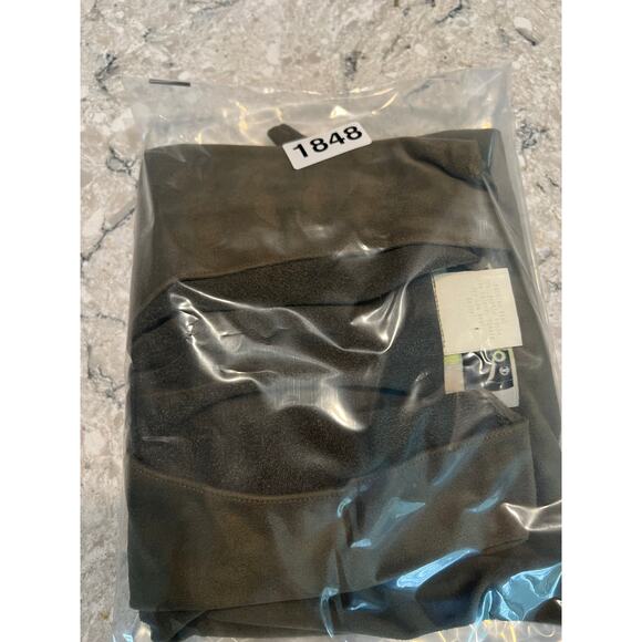 Loco Lindo Stretchy V-Neck 3/4 Sleeve Shirt Dark Green Size Medium JL - Picture 7 of 7